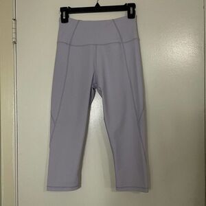 Kinesis cropped lavender purple workout leggings size Small